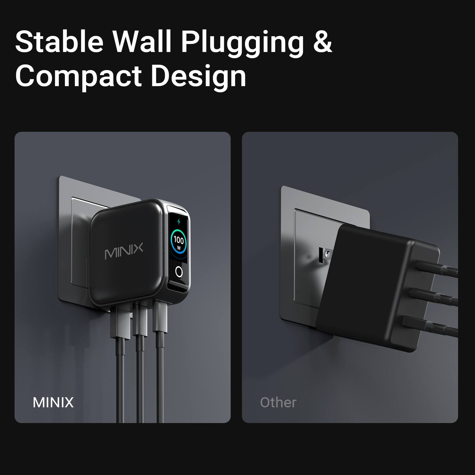 Stable Wall Plugging & Compact Design

MINIX

Other