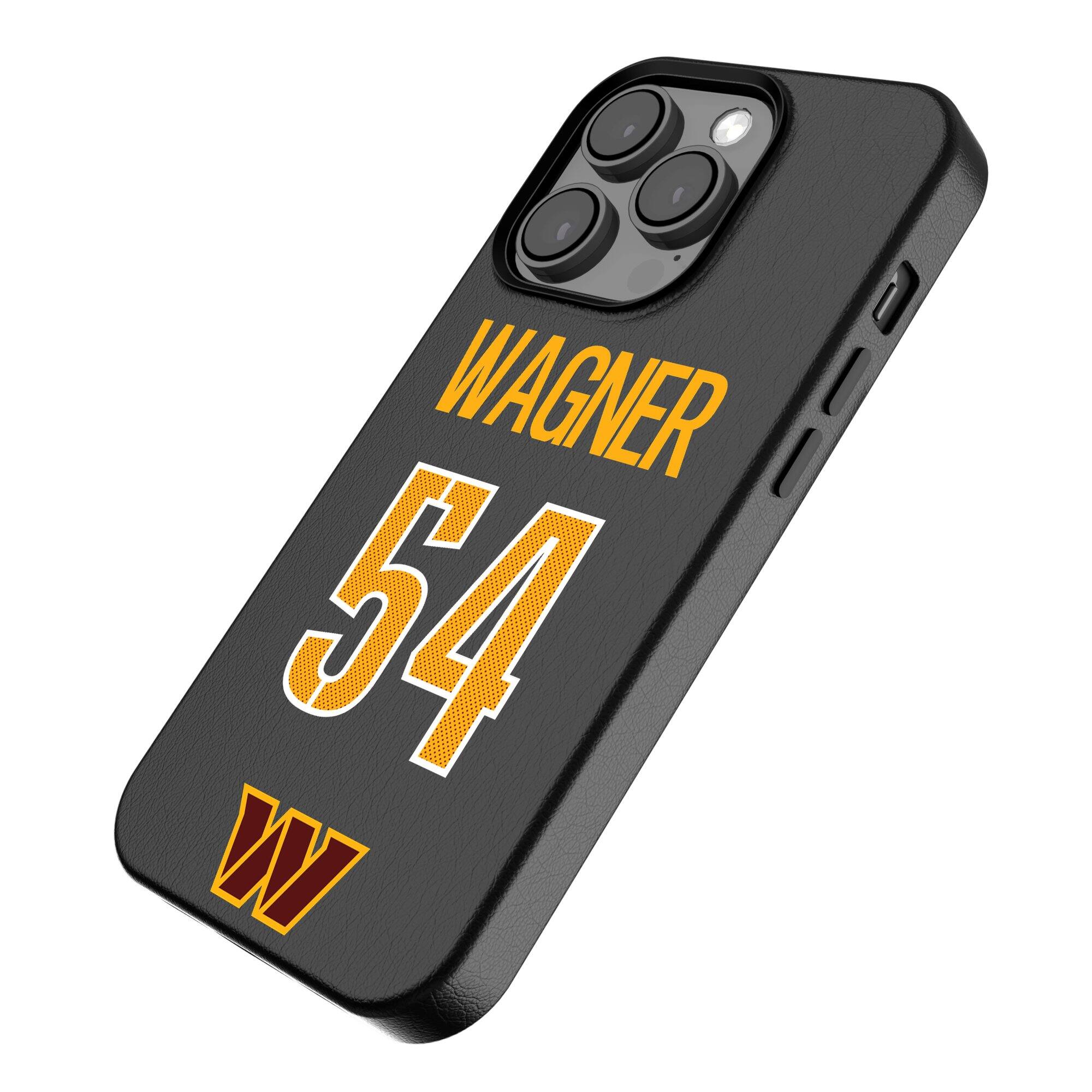 Alt View 1. Keyscaper - Bobby Wagner-Black Washington Commanders iPhone Magnetic Bump Case - 14 - Black.