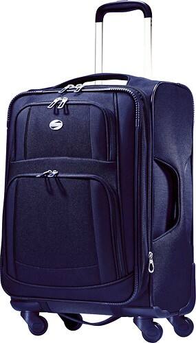 Front Standard. American Tourister - iLite Supreme 21" Expandable Spinner Suitcase - Sapphire Blue.