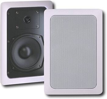 Angle Standard. Musica - Add-A-Zone 5-1/4" 2-Way In-Wall Speakers and Kit (Pair).