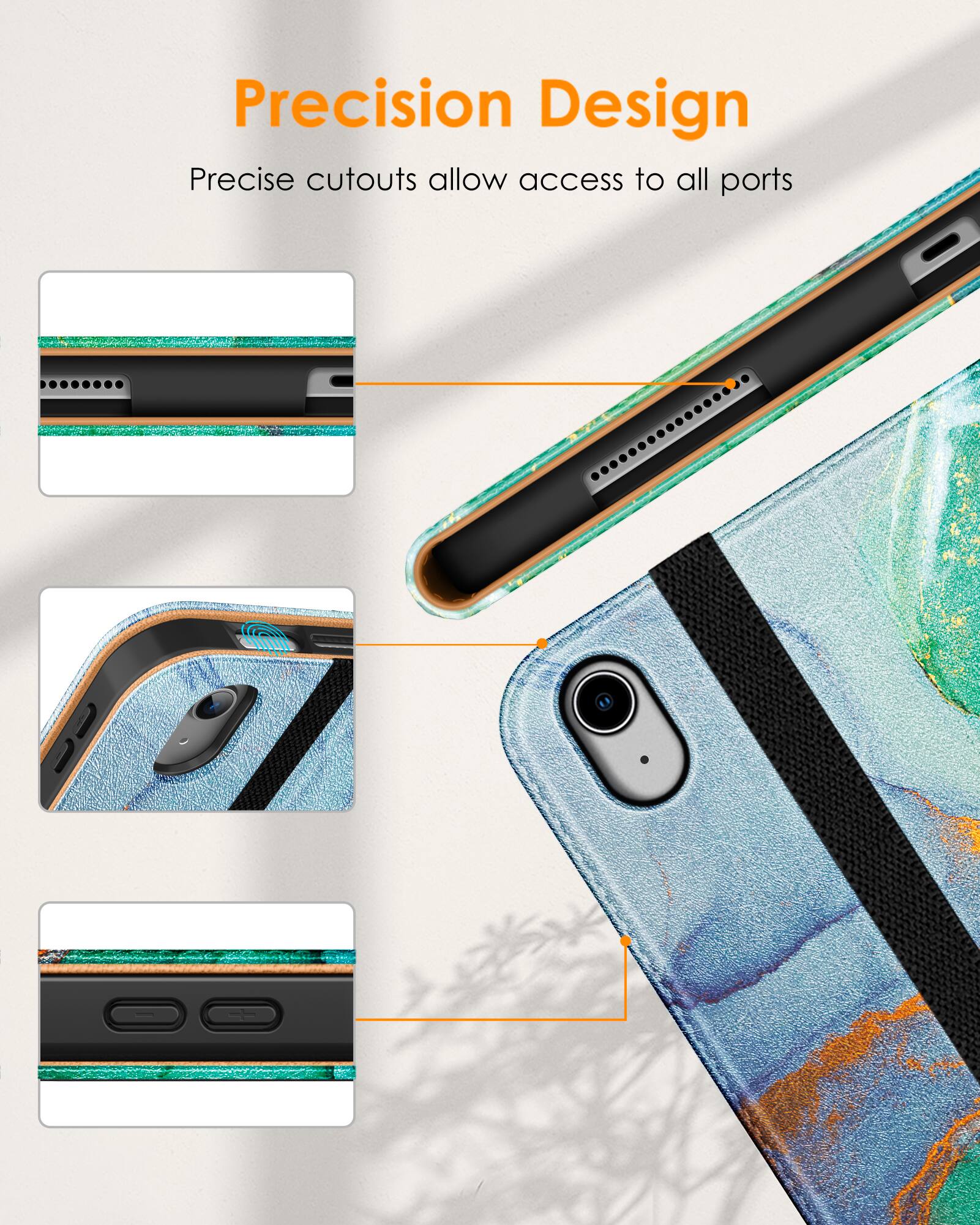 Precision Design  
Precise cutouts allow access to all ports