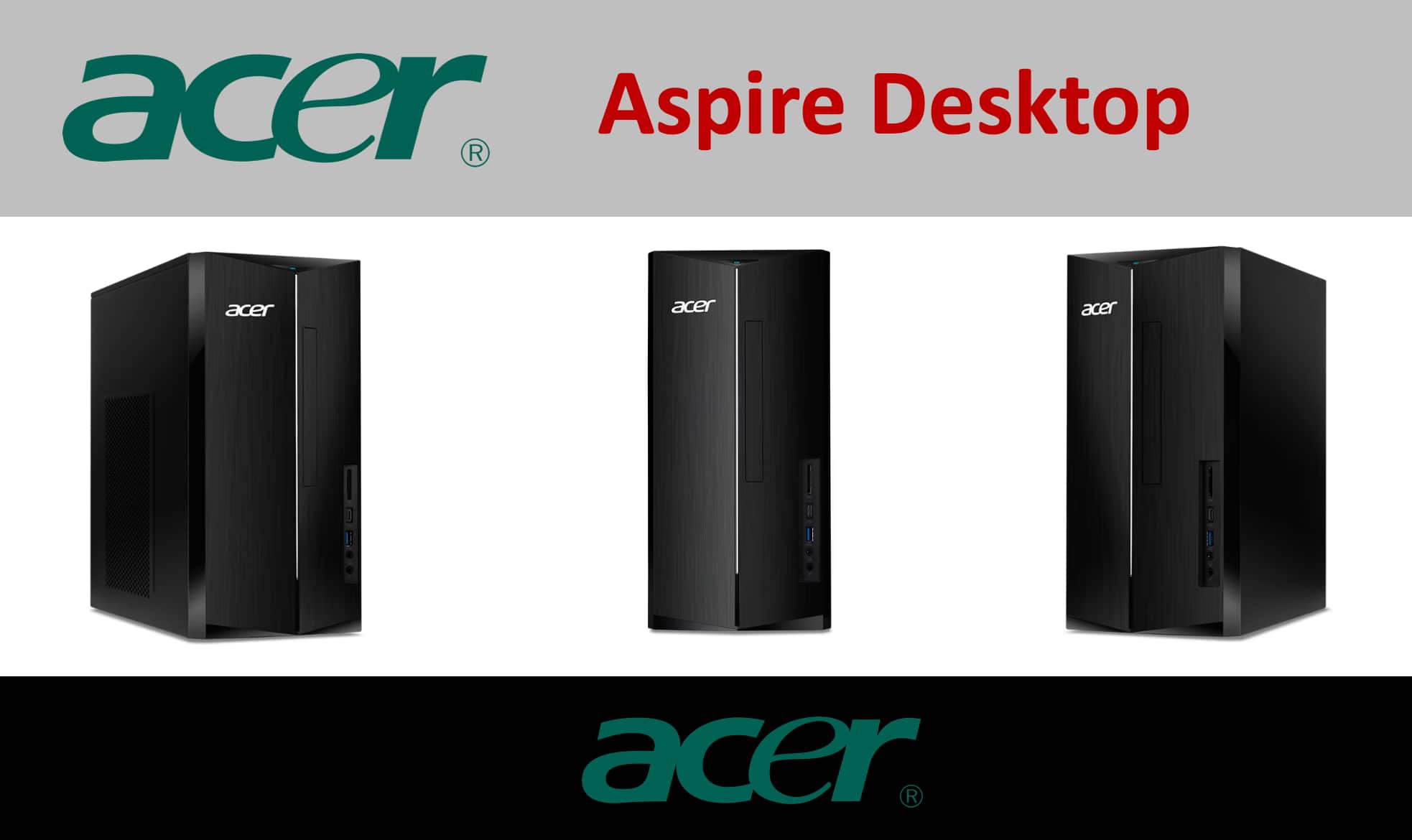 Acer Aspire Desktop (i5 14400, 8GB, 512GB PCIe SSD, Intel UHD, Win