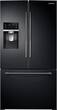 Samsung - 27.8 Cu. Ft. French Door Refrigerator - Black - Larger Front