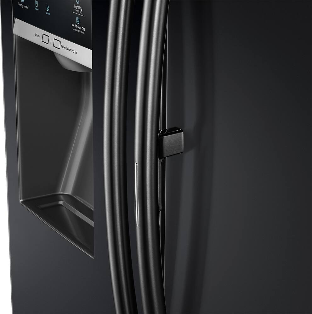 Best Buy Samsung 27.8 Cu. Ft. French Door Refrigerator Black RF28HDEDPBC