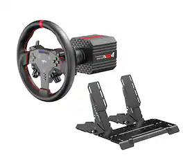 PXN - VD4 Bundle F Direct Drive 4Nm Racing Wheel Base with 11" Wheel & Hall 2-Pedal Set for PC Windows 7/8/10/11 - Black