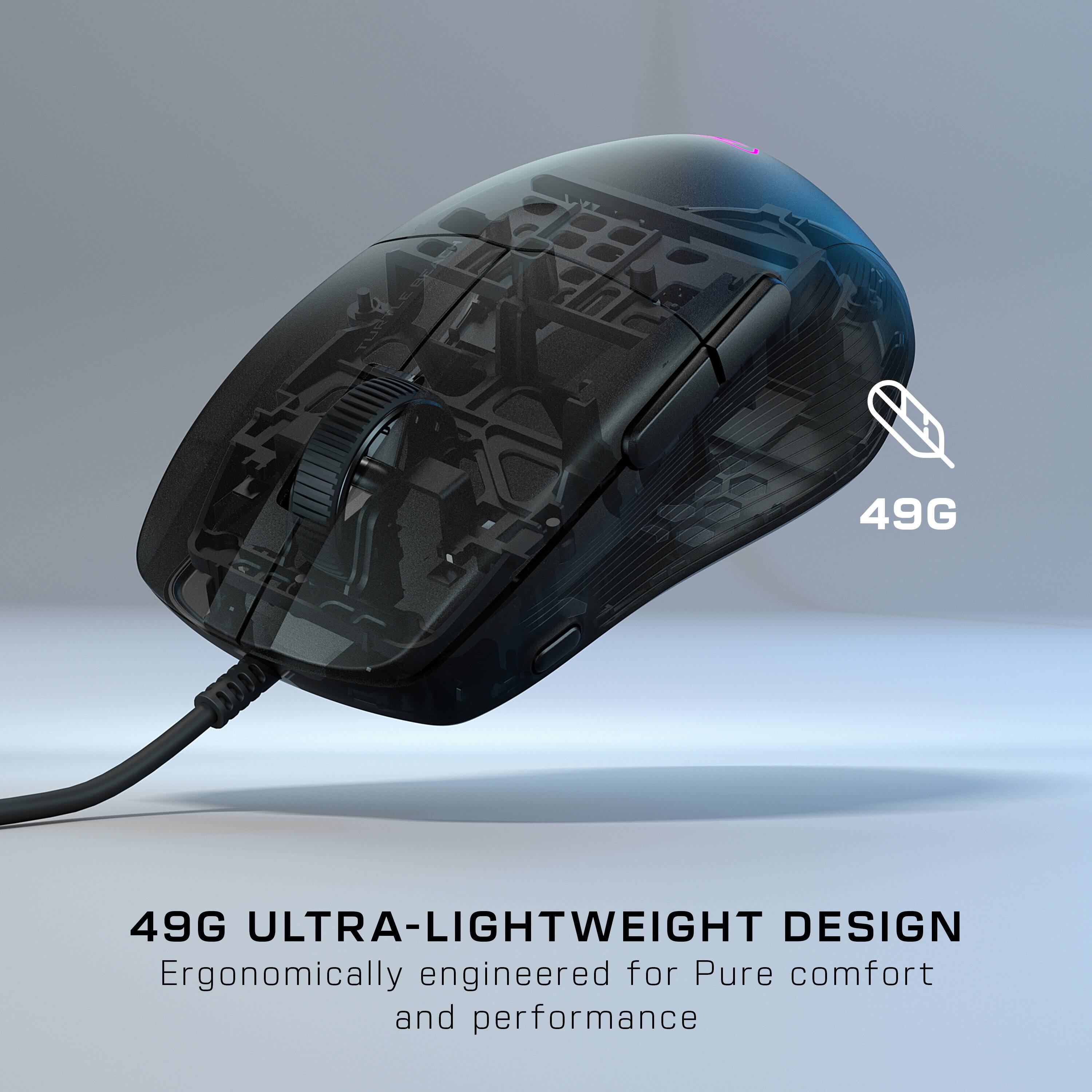 49G ULTRA-LIGHTWEIGHT DESIGN Ergonomically engineered for Pure comfort and performance.