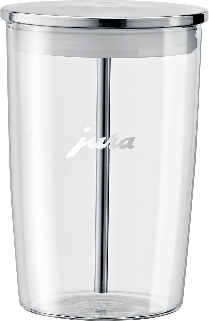 JURA - Glass Milk Container - Clear/Stainless Steel