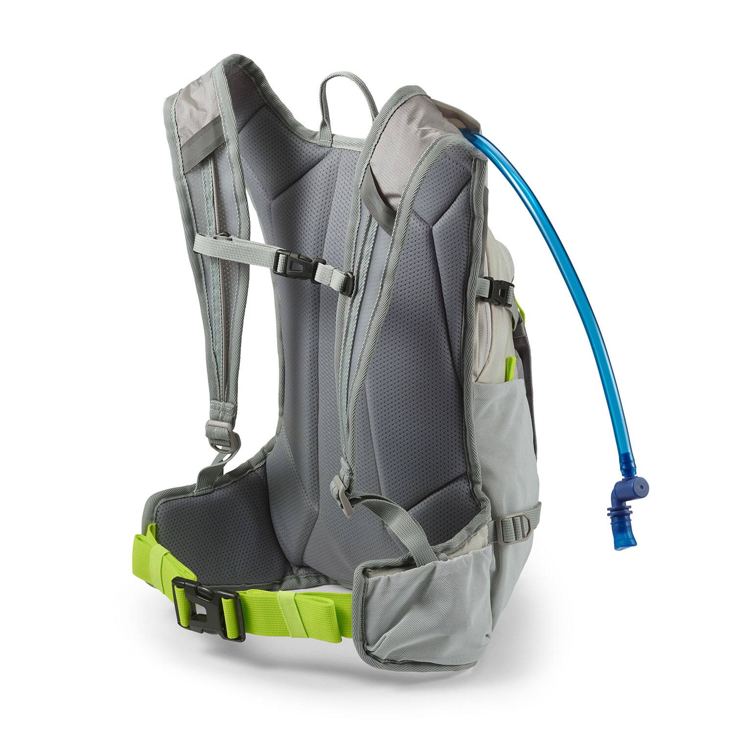 Alt View 2. High Sierra - High Sierra Hydrahike 2.0 16L Hydration Water Backpack for Hiking, Gray & Green - Silver.