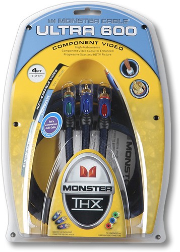 Best Buy: Monster Cable 4' THX Component Video Cable U2 V600 CV