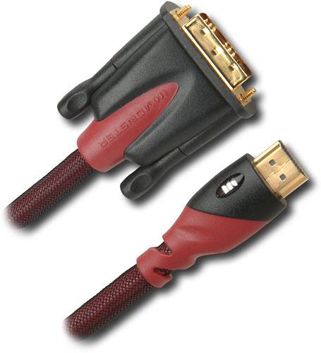 Front Standard. Monster Cable - 16' HDMI-to-DVI Video Cable.