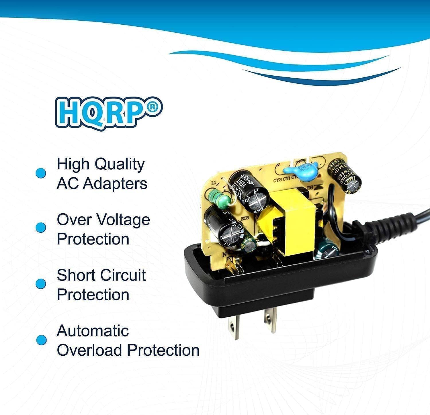HQRP®

- High Quality AC Adapters
- Over Voltage Protection
- Short Circuit Protection
- Automatic Overload Protection