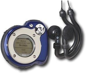 Angle Standard. Rio - Forge Sport 512MB* MP3 Player.