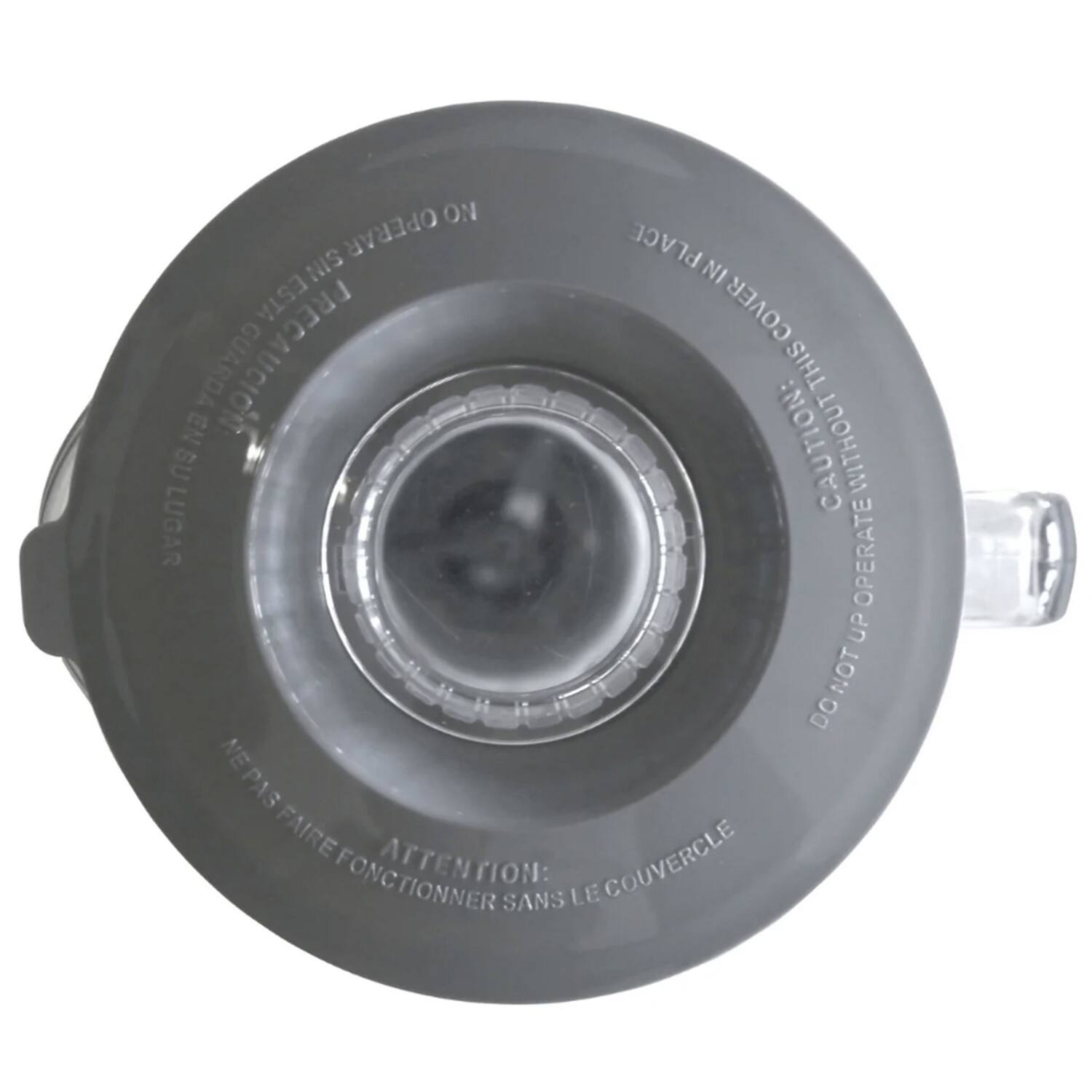 DO NOT OPERATE WITHOUT LID  
CAUTION: WITHOUT LID  
NE PAS FAIRE FONCTIONNER SANS LE COUVERCLE  
ATTENTION: SANS LE COUVERCLE