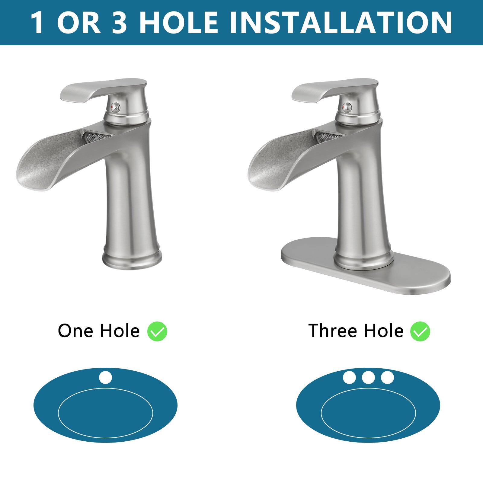 1 OR 3 HOLE INSTALLATION

One Hole ✔️

Three Hole ✔️