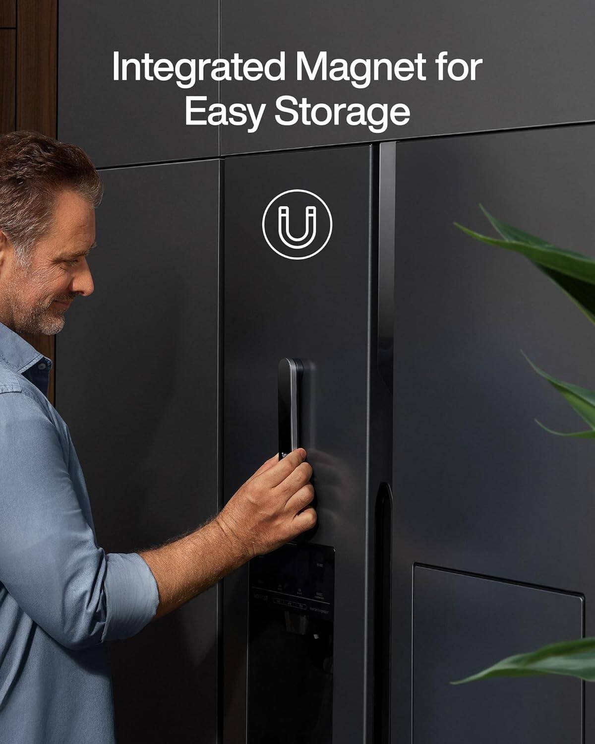 Integrated Magnet for Easy Storage U