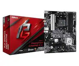 ASRock - B550 Phantom Gaming 4 Socket Am4/ Amd B550/ Ddr4/ Quad Crossfirex/ Sata3&usb3.2/ M.2/ Atx Motherboard