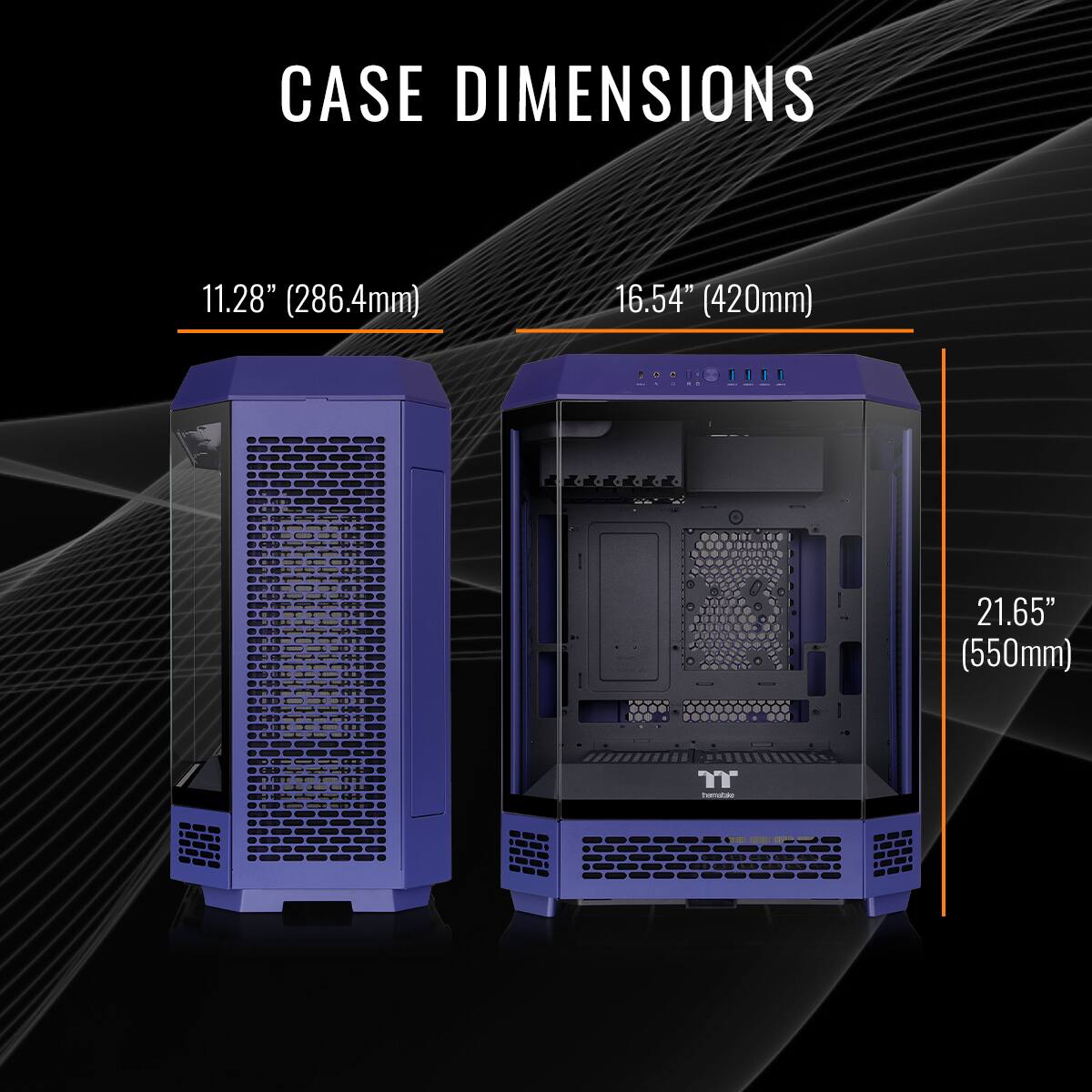 CASE DIMENSIONS
11.28" (286.4mm)
16.54" (420mm)
21.65" (550mm)