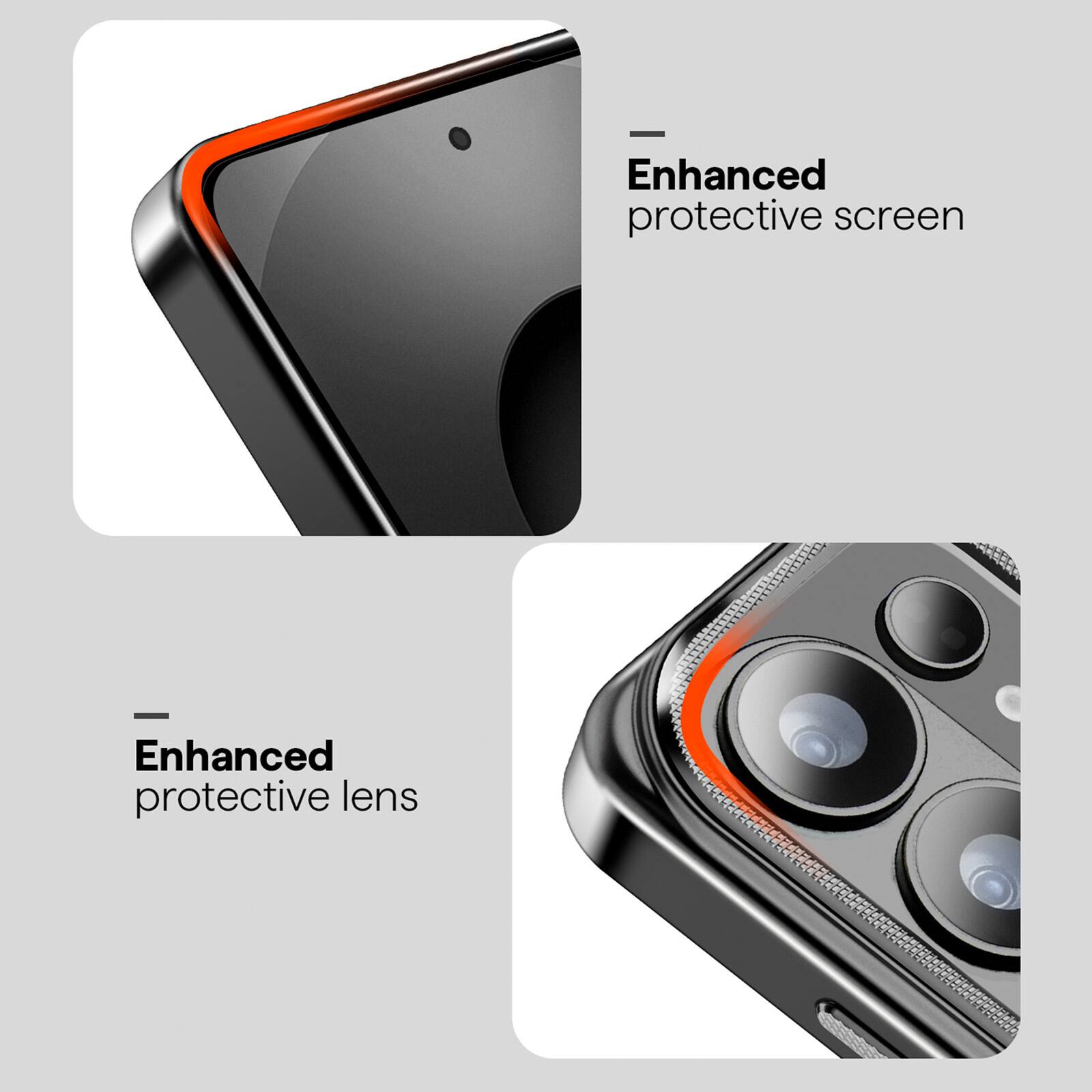 Enhanced protective screen  
Enhanced protective lens