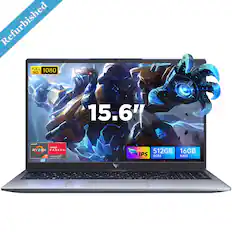 Refurbished FULL HD 1080 15.6" GOMA D RYZEN RADEON 7 GRAPHICS 512GB 16GB IPS ROM RAM