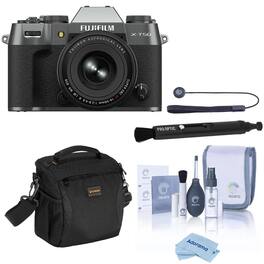 Bundle - Fujifilm - X-T50 Mirrorless Camera with XF 16-50mm f/2.8-4.8 R LM WR Lens with Universal Lens Cap Tether, Complete Optics