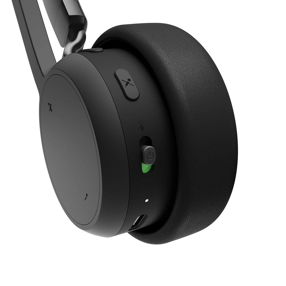 Alt View 4. Lenovo - Lenovo Wireless Closed-Back On-Ear Stereo Headset - Black.