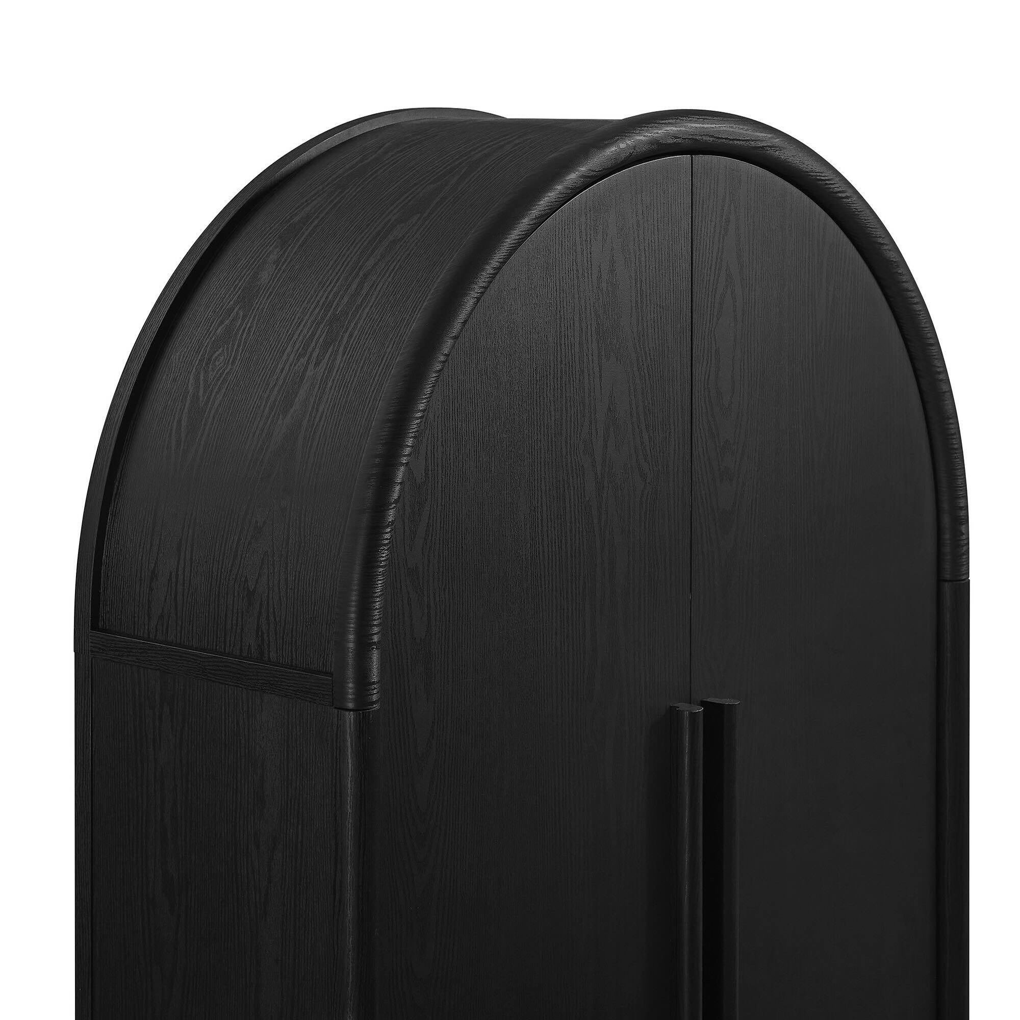 Alt View 5. Modway - Bellamy Tall Arched Storage Cabinet by Modway - Black.