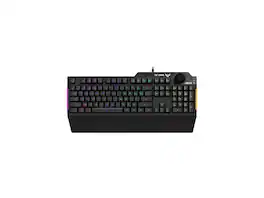 ASUS - TUF K1 Gaming Keyboard - RGB, Detachable Wrist Rest, Spill-Resistant - Black