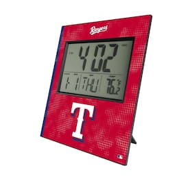 Keyscaper - Texas Rangers Digital Desk Clock - Multicolor