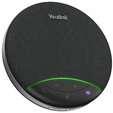 Front. Yealink - SP92 Bluetooth Speakerphone - Wired/Wireless Bluetooth - 50 mm Speaker(s) - Portable - White.