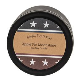 BreeBe - Apple Pie Moonshine Soy Candle - 8oz. Tin - White, Yellow, Black