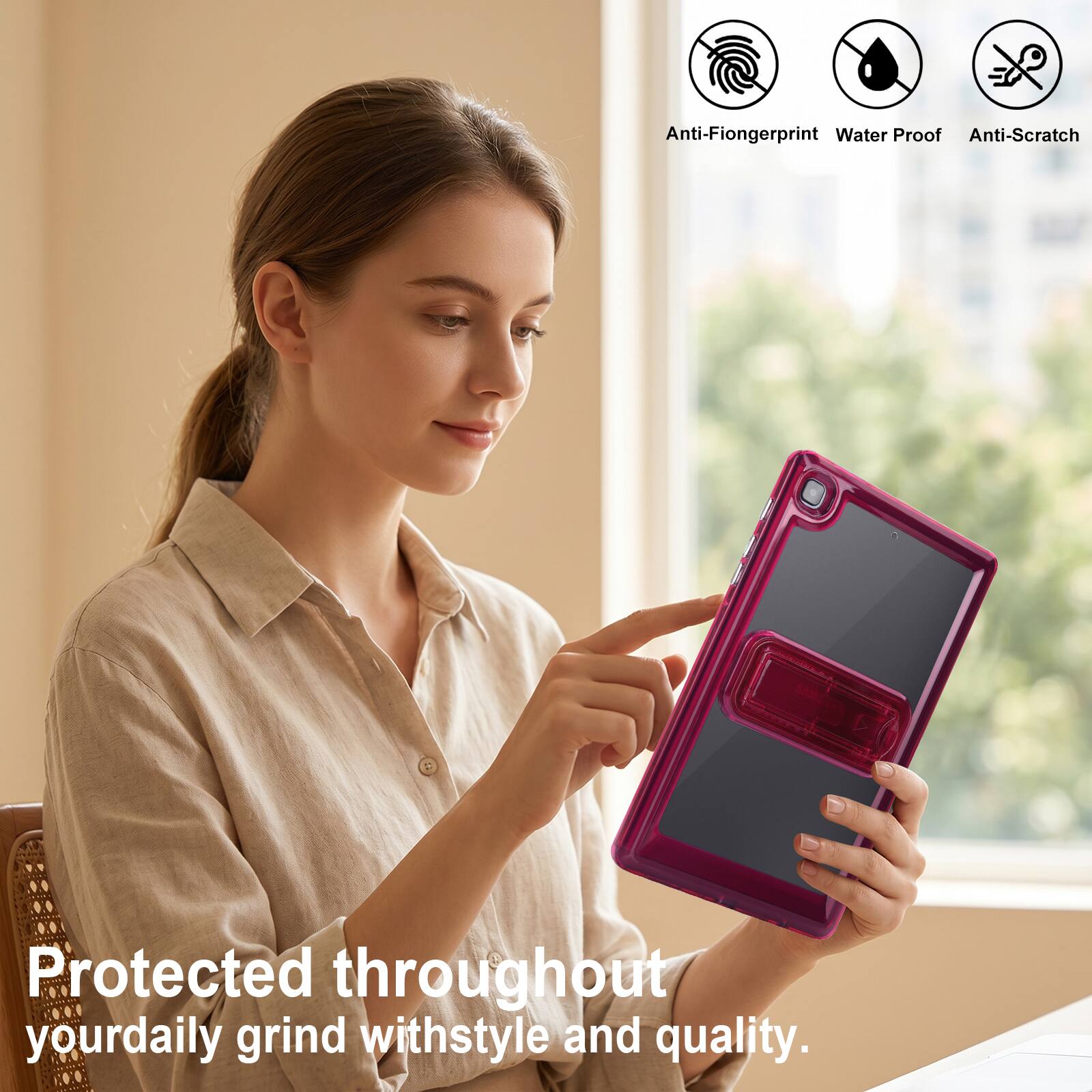 Anti-Fingerprint Water Proof Anti-Scratch  
Protected throughout your daily grind with style and quality.