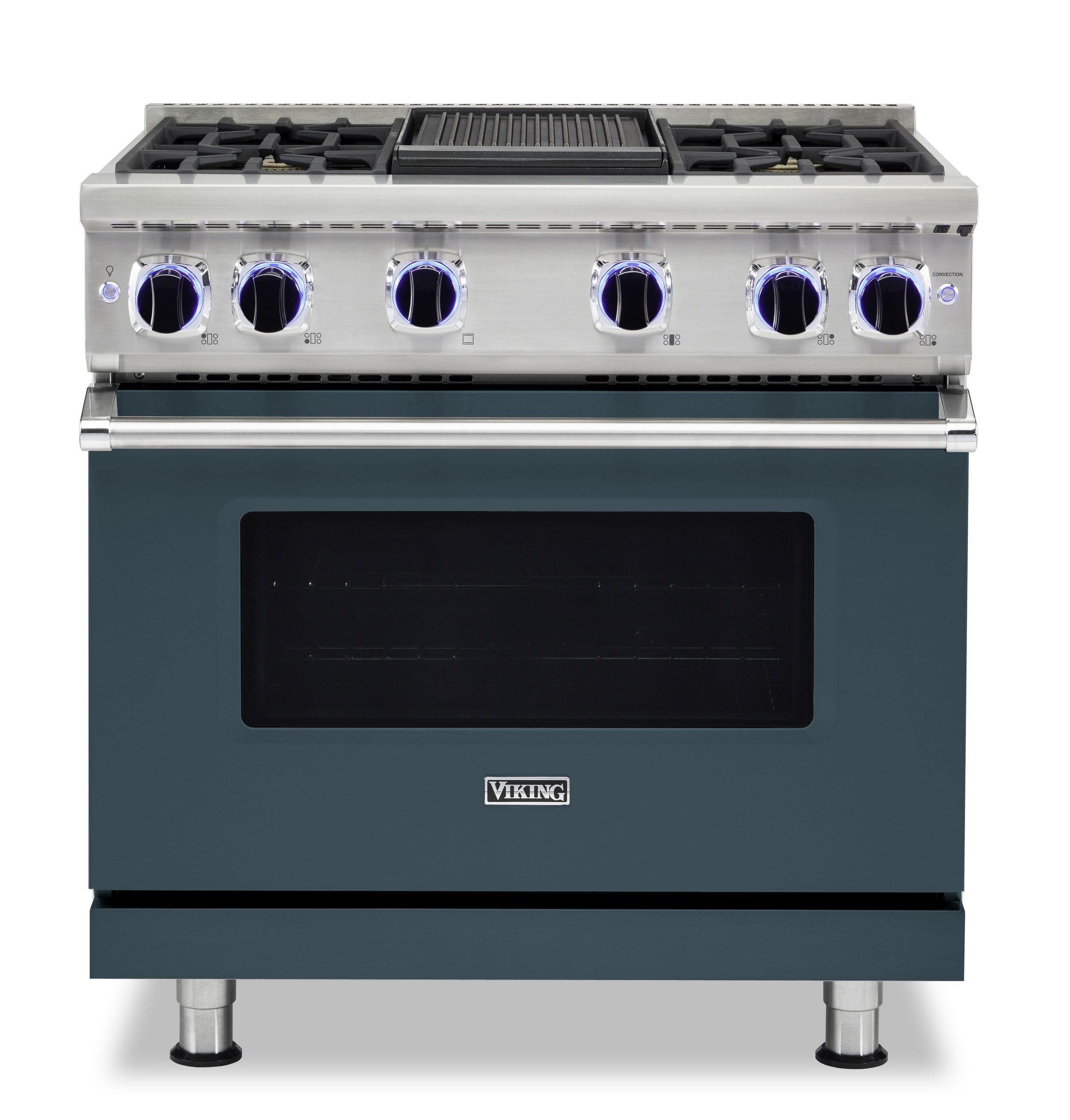Front. Viking - VGR Freestanding 7 Series Gas 36" Range - Squall.