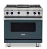 Front. Viking - VGR Freestanding 7 Series Gas 36" Range - Squall.