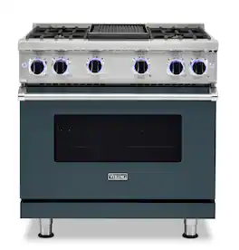 Viking - VGR Freestanding 7 Series Gas 36" Range - Squall