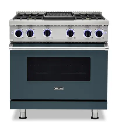 Front. Viking - VGR Freestanding 7 Series Gas 36" Range - Squall.