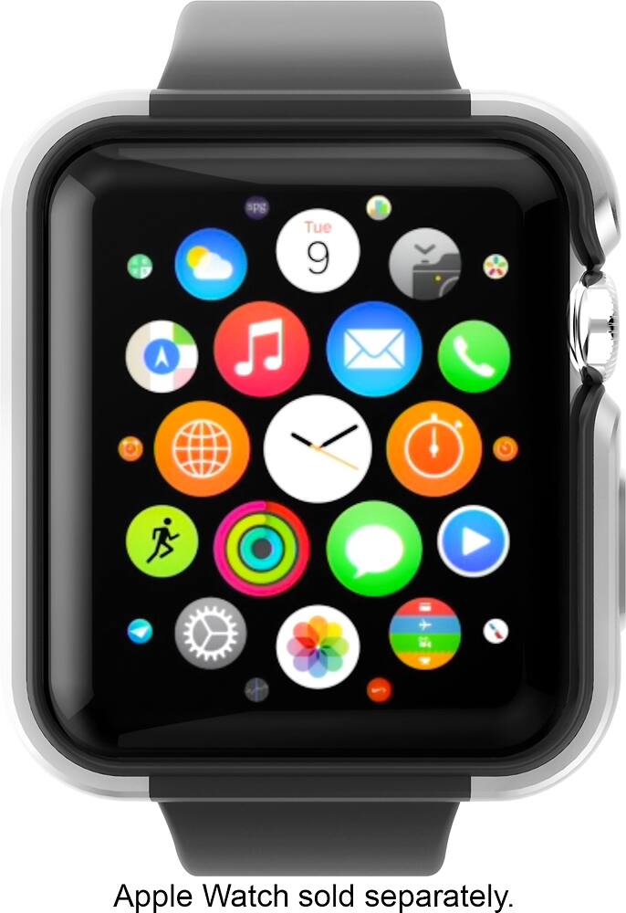 Front. X-Doria - Defense Edge Case for 42mm Apple Watch™ - Silver.