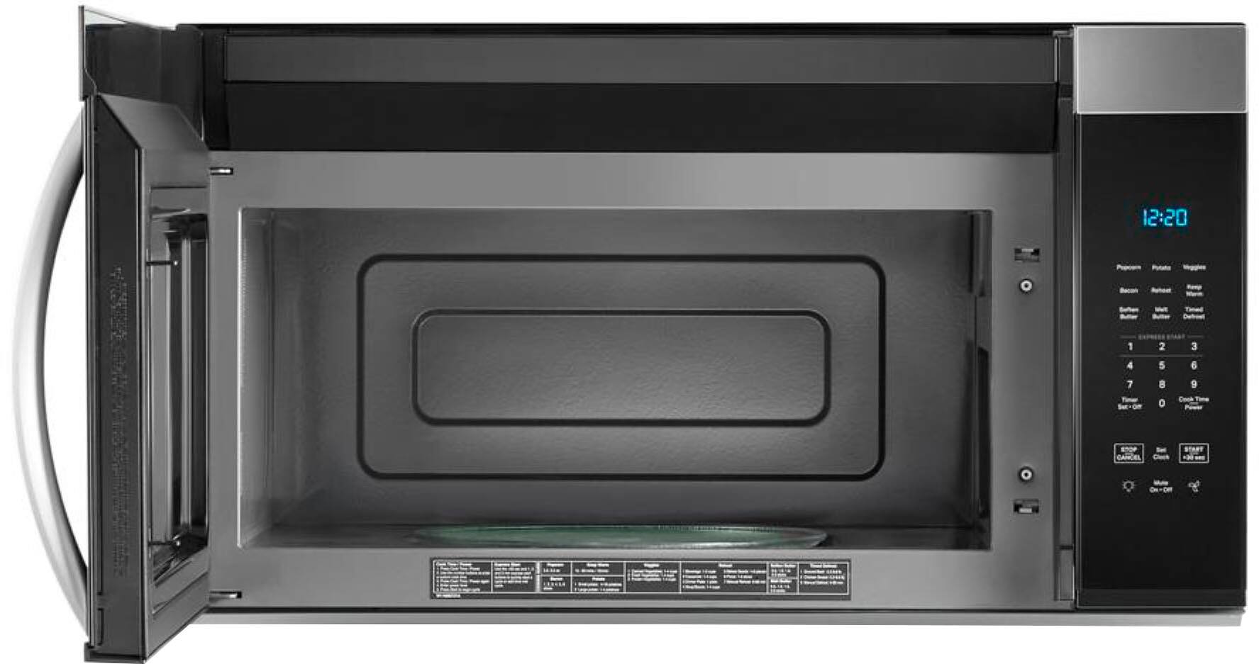 Whirlpool 1.7 Cu. Ft. Over the Range Microwave with 1000 Watts Cooking