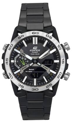 Casio - Edifice Sospensione Analog Digital Smartphone Link Tough Solar ECB-2000DD-1A 100M Men's Watch - Black