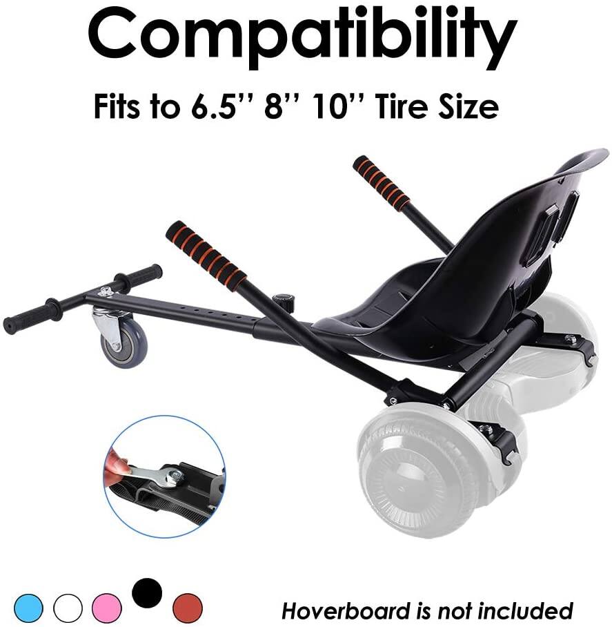 Compatibility  
Fits to 6.5" 8" 10" Tire Size  

Hoverboard is not included