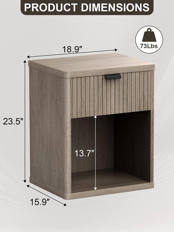 PRODUCT DIMENSIONS  
18.9" x 23.5" x 15.9"  
Weight: 73Lbs