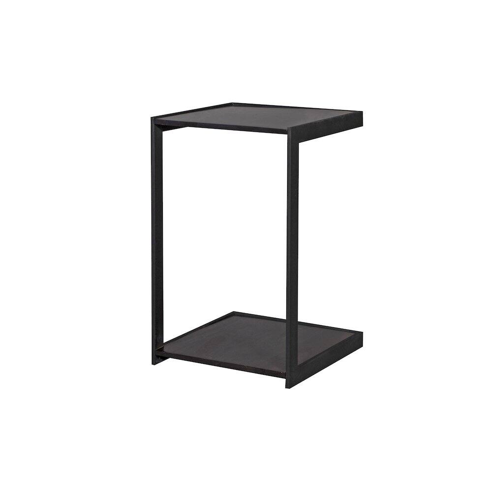 Back. Porter Designs - Manzanita Live Edge Solid Sheesham Wood End Table, Dark Brown (Set of 2) - Brown.