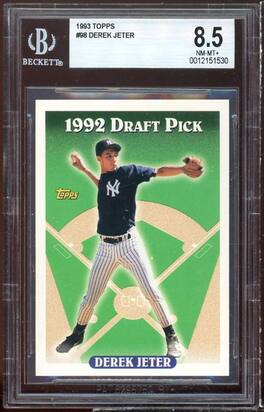 Derek Jeter Rookie Card 1993 Topps #98 BGS 8.5