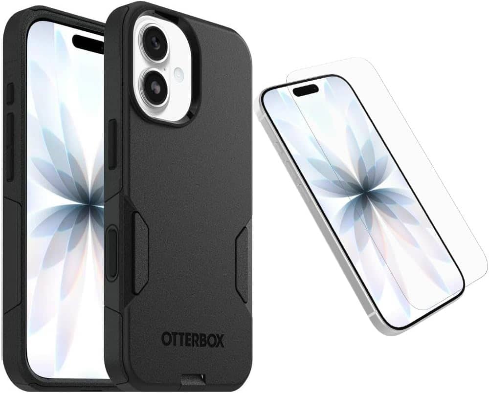 OtterBox - iPhone 17 (Only) Bundle: Commuter Series MagSafe Case & Screen Protector - Built-in magnets - Thin & Protective - Black