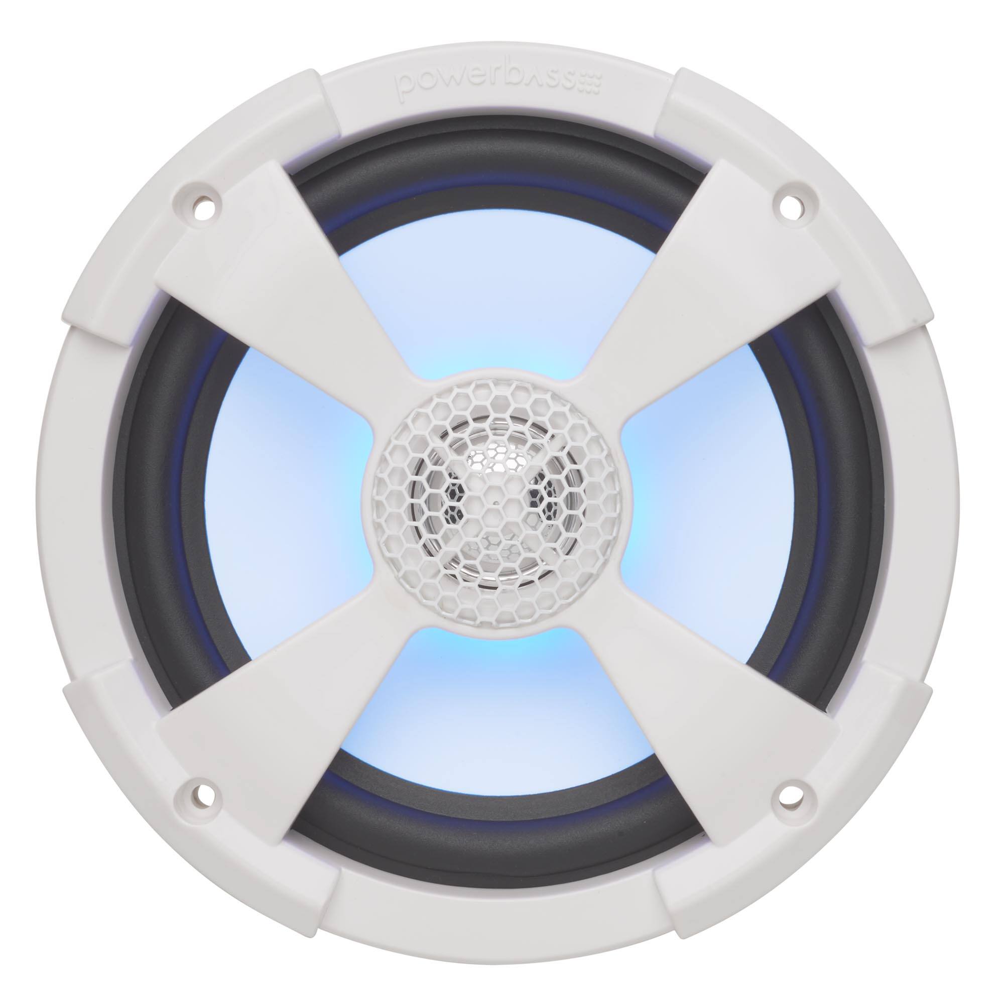 Alt View 10. Powerbass - PowerBass XL-62M - 6.5" Marine Coaxial Speakers with RGB LED - Pair - Black/Gray.