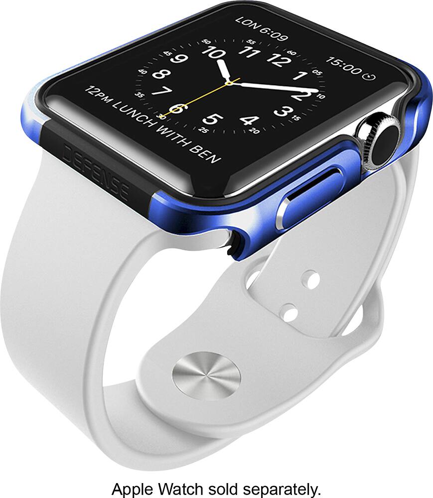 Front. X-Doria - Defense Edge Case for 42mm Apple Watch™ - Metallic Blue.