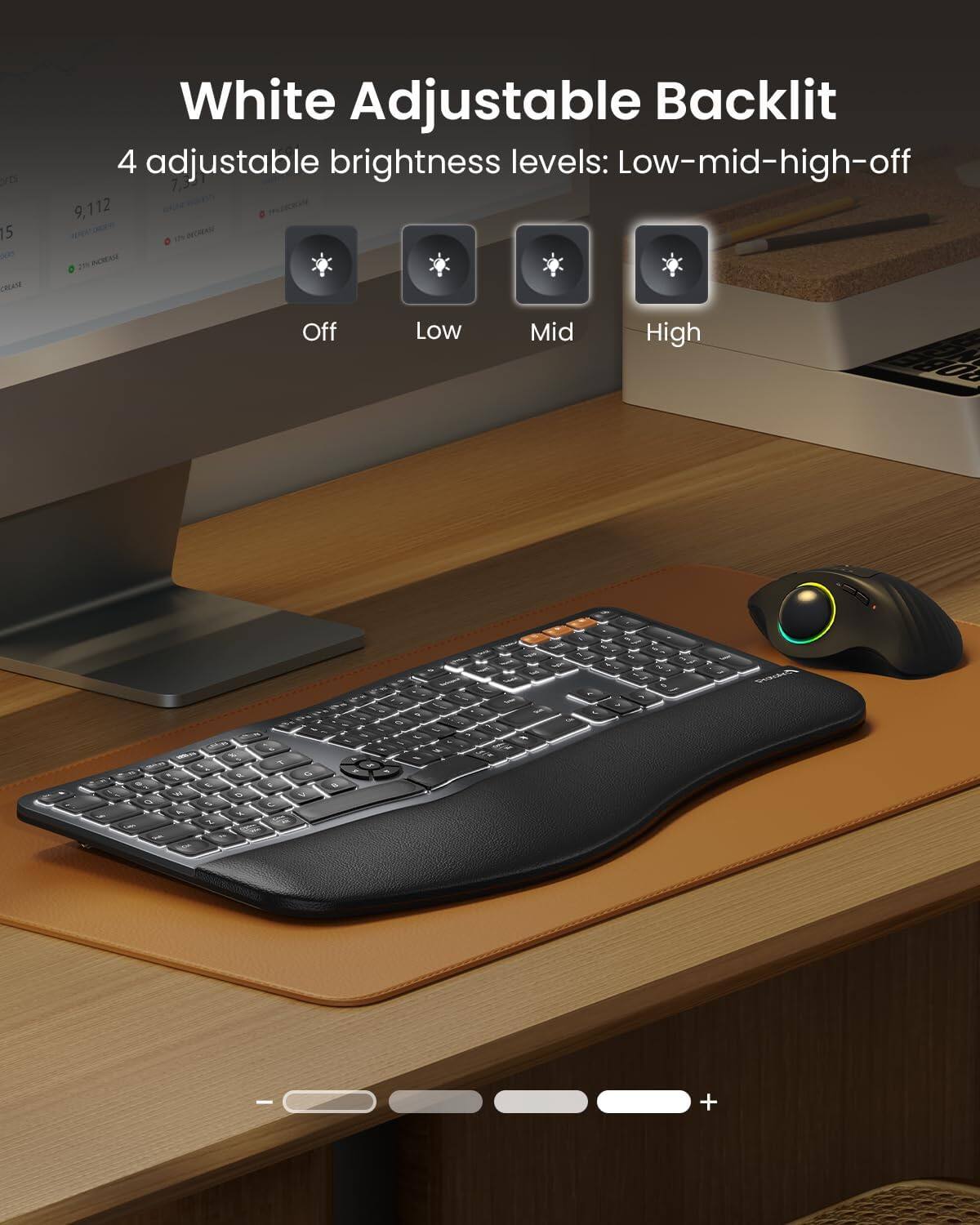210 15 000  
White Adjustable Backlit  
4 adjustable brightness levels: Low-mid-high-off  
Off  
Low  
Mid  
High  

adidas  
A % N WH 9 2 A 4 A < T Z  
6. Q x 4  
7 G 1 V 5 OR  
8  
S  
C  
- k  
- 1/4  
+