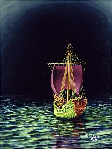 Front Standard. Trademark - The Dawn Treader by Jonathan Barry.