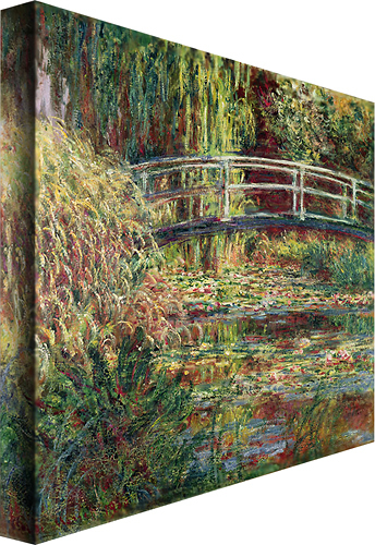 Best Buy: Trademark Art Waterlily Pond in Harmony by Claude Monet Pink ...