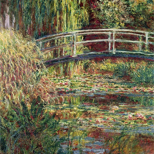 Best Buy: Trademark Art Waterlily Pond in Harmony by Claude Monet Pink ...