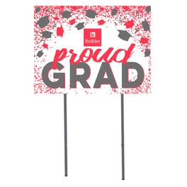 Jardine - Berklee College of Music 18" x 24" Proud Grad Yard Sign - White